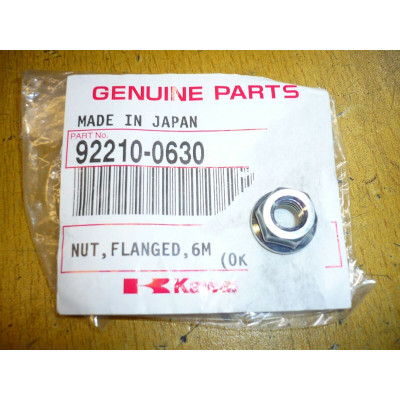 Гайка с фланцем Kawasaki 92210-0630 (6MM) Гайка с фланцем Kawasaki 92210-0630 (6MM)